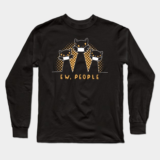 EW People Cats Long Sleeve T-Shirt by madeinchorley